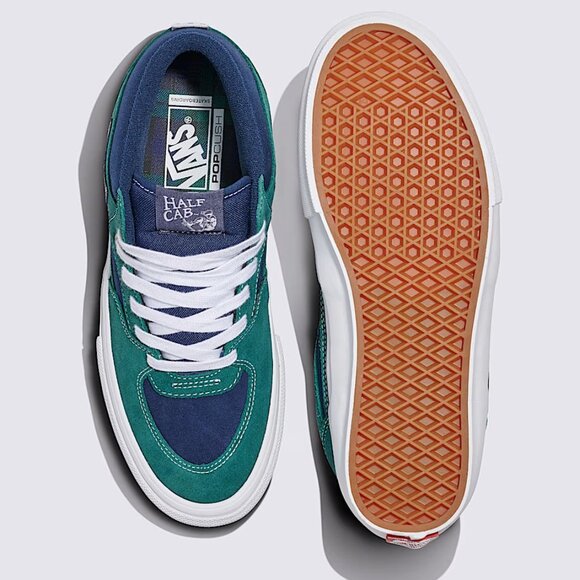 VANS SKATE HALF CAB SHOE Tartan Blue / Green VN0A2Z34BLG MENS SIZE 10.5 NEW - Picture 13 of 13